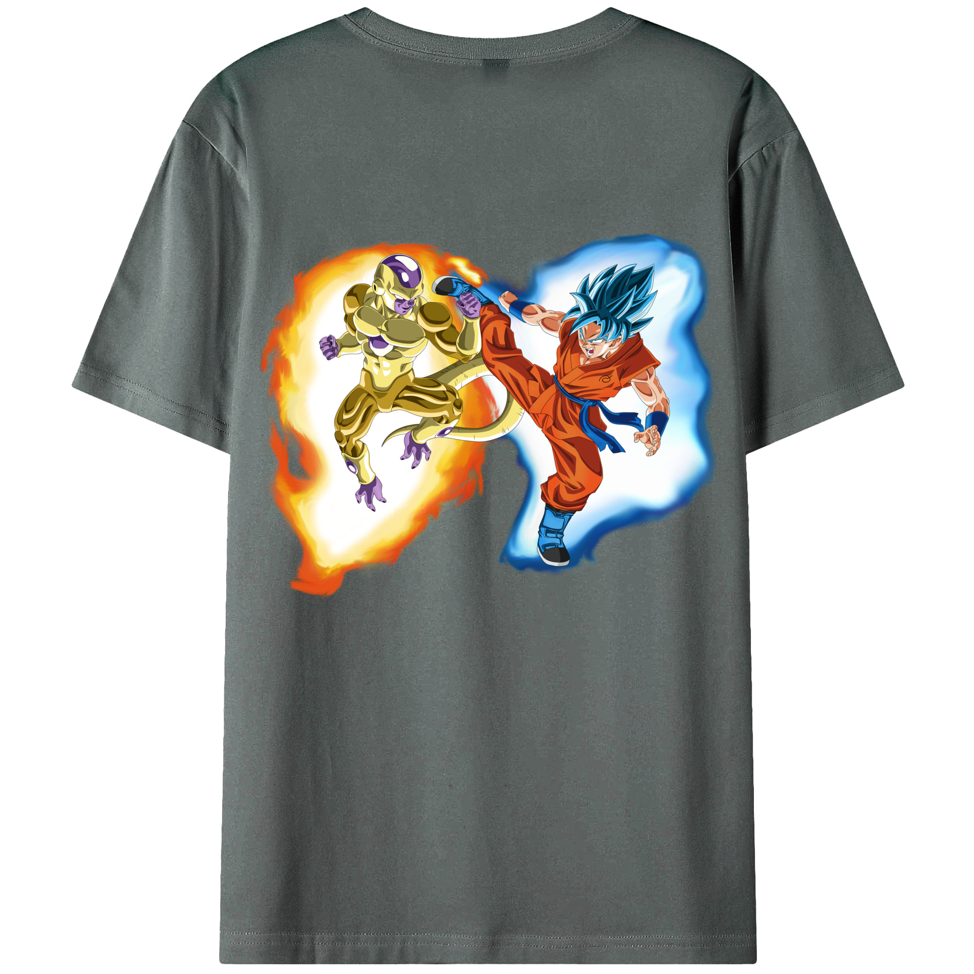 （画像用） ドラゴンボール フリーザ DRAGON BALL Frieza 綿100％ メンズ半袖Tシャツ（バックプリント） 通気性
